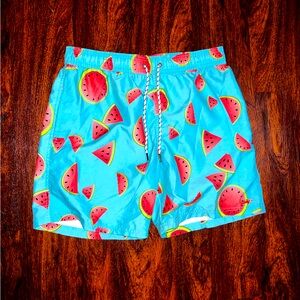 MAUI & SONS Mens Blue watermelon Swim Trunks Size L